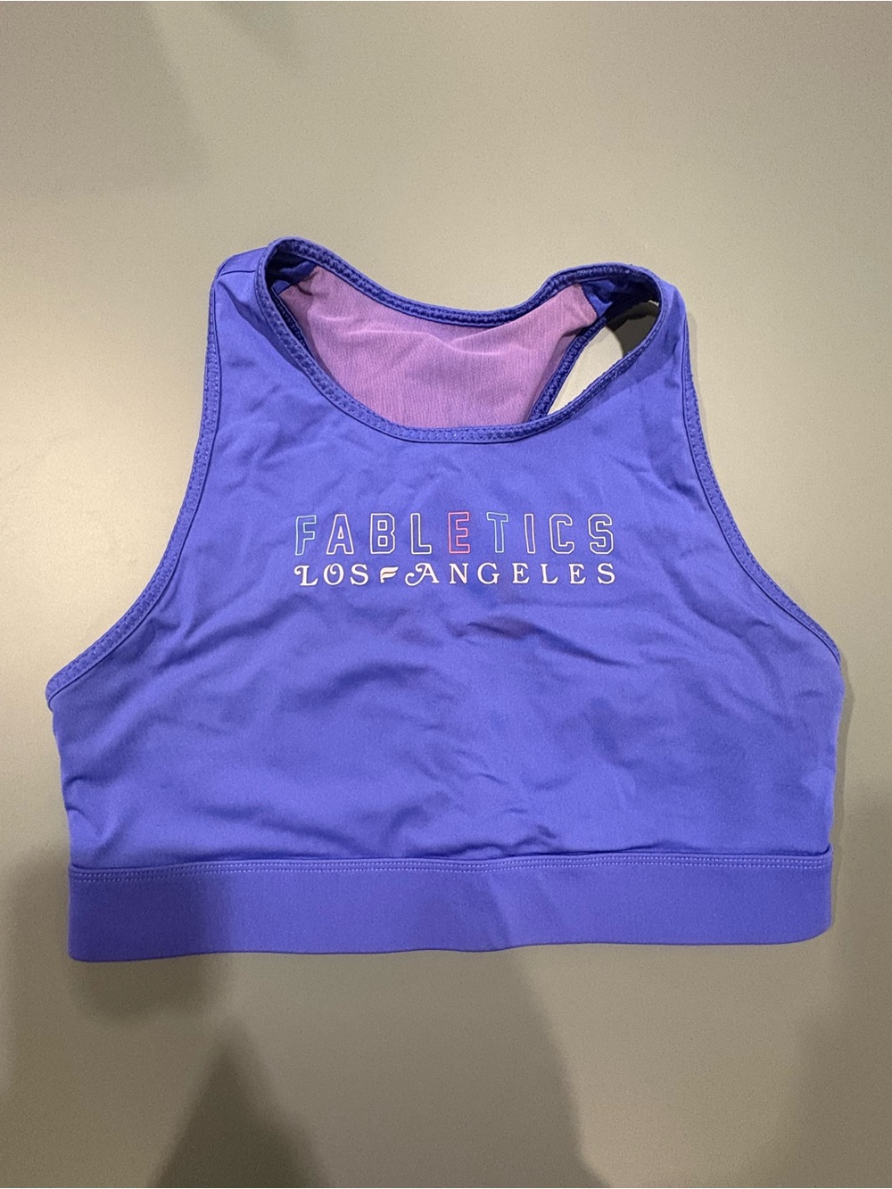 Fabletics Violet High-Neck Performance Sports Bra